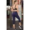 imageIUGA High Waisted Yoga Pants for Women with Pockets Capri Leggings for Women Workout Leggings for Women Yoga CaprisNavy Blue