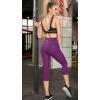 imageIUGA High Waisted Yoga Pants for Women with Pockets Capri Leggings for Women Workout Leggings for Women Yoga CaprisPurple