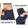 imageIUGA High Waisted Yoga Pants for Women with Pockets Capri Leggings for Women Workout Leggings for Women Yoga CaprisSpace Dye Blue
