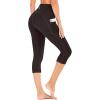 imageIUGA High Waisted Yoga Pants for Women with Pockets Capri Leggings for Women Workout Leggings for Women Yoga CaprisCoffee