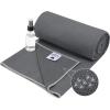 imageIUGA Yoga Towel Non Slip Soft Yoga Mat Towel Sweat Absorbent Hot Yoga Towel Spray Bottle Included