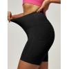 imageIUGA Biker Shorts Women 6quot Tummy Control Workout Shorts Women with Pockets High Waisted Yoga Running Gym Spandex CompressionBlack