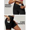 imageIUGA Biker Shorts Women 6quot Tummy Control Workout Shorts Women with Pockets High Waisted Yoga Running Gym Spandex CompressionBlack