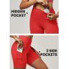 imageIUGA Biker Shorts Women 6quot Tummy Control Workout Shorts Women with Pockets High Waisted Yoga Running Gym Spandex CompressionBright Red