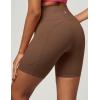 imageIUGA Biker Shorts Women 6quot Tummy Control Workout Shorts Women with Pockets High Waisted Yoga Running Gym Spandex CompressionBrownie