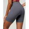 imageIUGA Biker Shorts Women 6quot Tummy Control Workout Shorts Women with Pockets High Waisted Yoga Running Gym Spandex CompressionGray