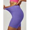 imageIUGA Biker Shorts Women 6quot Tummy Control Workout Shorts Women with Pockets High Waisted Yoga Running Gym Spandex CompressionLavender