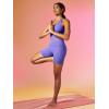 imageIUGA Biker Shorts Women 6quot Tummy Control Workout Shorts Women with Pockets High Waisted Yoga Running Gym Spandex CompressionLavender