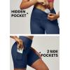 imageIUGA Biker Shorts Women 6quot Tummy Control Workout Shorts Women with Pockets High Waisted Yoga Running Gym Spandex CompressionNavy Blue
