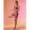 imageIUGA Biker Shorts Women 6quot Tummy Control Workout Shorts Women with Pockets High Waisted Yoga Running Gym Spandex CompressionWine