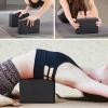 imageIUGA Yoga Blocks 2 Pack With Strap Non Slip High Density 9quotx6quotx3quot Solid ampamp Cork Yoga Block With Yoga Strap to Improve Strength Balance for Yoga Pilates MeditationBLACK