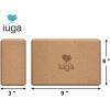 imageIUGA Yoga Blocks 2 Pack With Strap Non Slip High Density 9quotx6quotx3quot Solid ampamp Cork Yoga Block With Yoga Strap to Improve Strength Balance for Yoga Pilates MeditationEVA CORK
