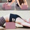 imageIUGA Yoga Blocks 2 Pack With Strap Non Slip High Density 9quotx6quotx3quot Solid ampamp Cork Yoga Block With Yoga Strap to Improve Strength Balance for Yoga Pilates MeditationDUSTY PINK