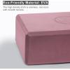 imageIUGA Yoga Blocks 2 Pack With Strap Non Slip High Density 9quotx6quotx3quot Solid ampamp Cork Yoga Block With Yoga Strap to Improve Strength Balance for Yoga Pilates MeditationDUSTY PINK