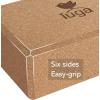 imageIUGA Yoga Blocks 2 Pack With Strap Non Slip High Density 9quotx6quotx3quot Solid ampamp Cork Yoga Block With Yoga Strap to Improve Strength Balance for Yoga Pilates MeditationEVA CORK