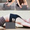 imageIUGA Yoga Blocks 2 Pack With Strap Non Slip High Density 9quotx6quotx3quot Solid ampamp Cork Yoga Block With Yoga Strap to Improve Strength Balance for Yoga Pilates MeditationGray