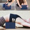 imageIUGA Yoga Blocks 2 Pack With Strap Non Slip High Density 9quotx6quotx3quot Solid ampamp Cork Yoga Block With Yoga Strap to Improve Strength Balance for Yoga Pilates MeditationDARK BLUE