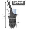 imageIUGA Yoga Mat Bag with Large Size Pocket ampamp Inner Zipper Pocket Yoga Carrier Bag Fit Most Yoga Mat SizeClassical black