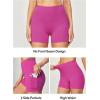 imageIUGA Biker Shorts Women with Pockets No Front Seam 4quot Yoga Spandex Shorts Women Workout Running High Waisted Tummy ControlBarbie