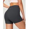 imageIUGA Biker Shorts Women with Pockets No Front Seam 4quot Yoga Spandex Shorts Women Workout Running High Waisted Tummy ControlInk Grey