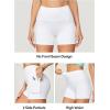 imageIUGA Biker Shorts Women with Pockets No Front Seam 4quot Yoga Spandex Shorts Women Workout Running High Waisted Tummy ControlWhite