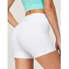 imageIUGA Biker Shorts Women with Pockets No Front Seam 4quot Yoga Spandex Shorts Women Workout Running High Waisted Tummy ControlWhite