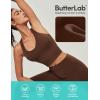 imageIUGA Buttery Adjustable Workout Tank Tops Woman with Built in Bra Y Back Longline Sports Bra Athletic VNeck Crop TopsBrown