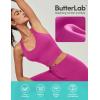 imageIUGA Buttery Adjustable Workout Tank Tops Woman with Built in Bra Y Back Longline Sports Bra Athletic VNeck Crop TopsHot Pink