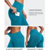 imageIUGA Fleece Lined Leggings Women Thermal Leggings for Women Winter Warm Tights High Waisted Hiking Yoga Pants with PocketsDark Cyan