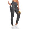 imageIUGA Fleece Lined Leggings Women Thermal Leggings for Women Winter Warm Tights High Waisted Hiking Yoga Pants with PocketsSpace Dye Black2020