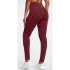 imageIUGA Fleece Lined Leggings Women Thermal Leggings for Women Winter Warm Tights High Waisted Hiking Yoga Pants with PocketsWine