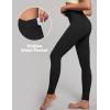 imageIUGA High Waisted Leggings for Women Tummy Control Buttery Soft Workout Leggings Compression Gym Yoga LeggingsBlack