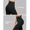 imageIUGA High Waisted Leggings for Women Tummy Control Buttery Soft Workout Leggings Compression Gym Yoga LeggingsBlack