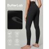 imageIUGA High Waisted Leggings for Women Tummy Control Buttery Soft Workout Leggings Compression Gym Yoga LeggingsBlack