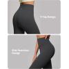 imageIUGA High Waisted Leggings for Women Tummy Control Buttery Soft Workout Leggings Compression Gym Yoga LeggingsInk Gray
