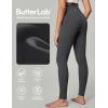 imageIUGA High Waisted Leggings for Women Tummy Control Buttery Soft Workout Leggings Compression Gym Yoga LeggingsInk Gray