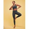 imageIUGA High Waisted Leggings for Women Tummy Control Buttery Soft Workout Leggings Compression Gym Yoga LeggingsInk Gray