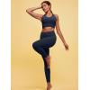 imageIUGA High Waisted Leggings for Women Tummy Control Buttery Soft Workout Leggings Compression Gym Yoga LeggingsNavy Blue