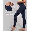 imageIUGA High Waisted Leggings for Women Tummy Control Buttery Soft Workout Leggings Compression Gym Yoga LeggingsNavy Blue