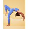 imageIUGA High Waisted Leggings for Women Tummy Control Buttery Soft Workout Leggings Compression Gym Yoga LeggingsWild Indigo