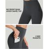imageIUGA No Front Seam Leggings with Pockets for Women Buttery Soft Tummy Control Workout Leggings High Waisted Yoga PantsInk Gray