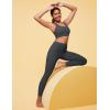 imageIUGA No Front Seam Leggings with Pockets for Women Buttery Soft Tummy Control Workout Leggings High Waisted Yoga PantsInk Gray