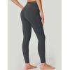 imageIUGA No Front Seam Leggings with Pockets for Women Buttery Soft Tummy Control Workout Leggings High Waisted Yoga PantsInk Gray