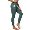 imageIUGA Fleece Lined Leggings Women Thermal Leggings for Women Winter Warm Tights High Waisted Hiking Yoga Pants with PocketsDark Green