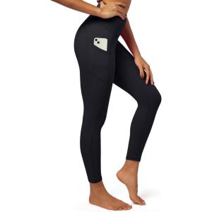 imageIUGA Fleece Lined Leggings Women Thermal Leggings for Women Winter Warm Tights High Waisted Hiking Yoga Pants with PocketsBlack