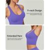 imageIUGA Buttery Adjustable Workout Tank Tops Woman with Built in Bra Y Back Longline Sports Bra Athletic VNeck Crop TopsVery Peri