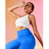 imageIUGA High Waist Yoga Pants with Pockets Leggings for Women Tummy Control Workout Leggings for Women 4 Way StretchAzure Blue