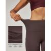 imageIUGA High Waist Yoga Pants with Pockets Leggings for Women Tummy Control Workout Leggings for Women 4 Way StretchEspresso
