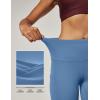 imageIUGA High Waist Yoga Pants with Pockets Leggings for Women Tummy Control Workout Leggings for Women 4 Way StretchSteel Blue