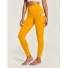 imageIUGA High Waist Yoga Pants with Pockets Leggings for Women Tummy Control Workout Leggings for Women 4 Way StretchYellow